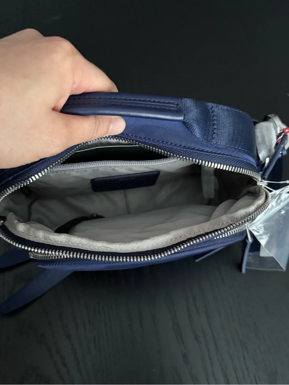 Tumi Tamy Navy Blue Nylon Crossbody Messenger Bag